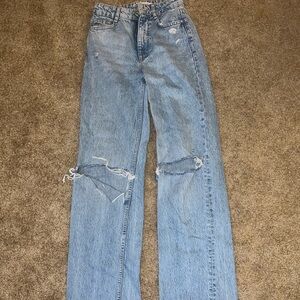 ZARA WIDE LEG SIZE 0 JEANS